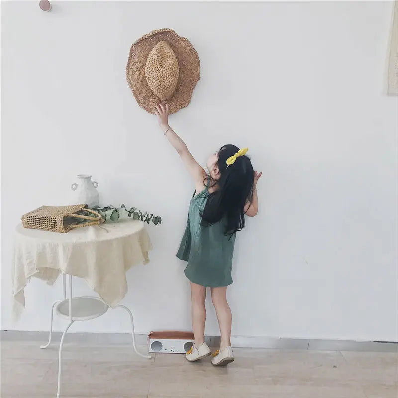 Cute Cotton Baby Dresses One-piece Summer Beach Sundress Muslin Dress for Girls Christening Carnival Costume Baby Newborn Items