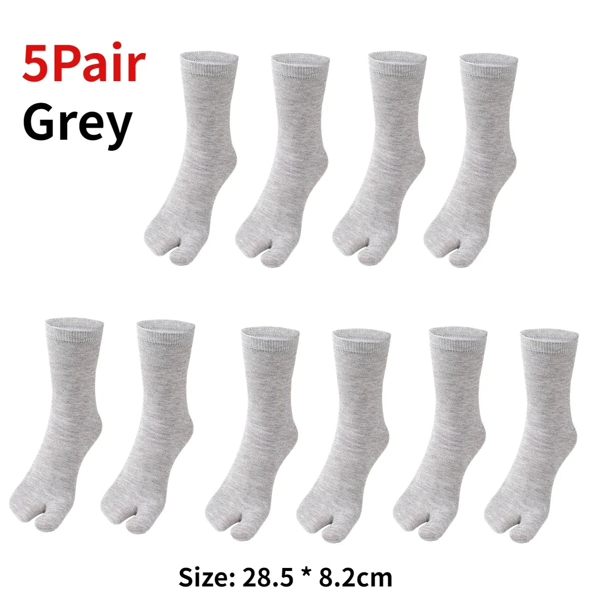 1-5Pair Japanese Style Two Finger Socks Unisex Clog Socks Polyester Toe Separation Socks Kimono Flip Flop Sandal Split Toe Sock