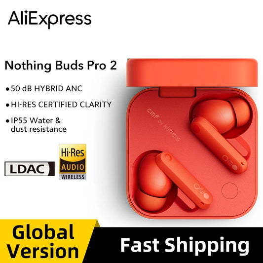 Global Verison Nothing CMF Buds Pro 2 earphone 50 dB Smart Active Noise Cancellation Google Fast Pair Bluetooth 5.3 HiFi sound