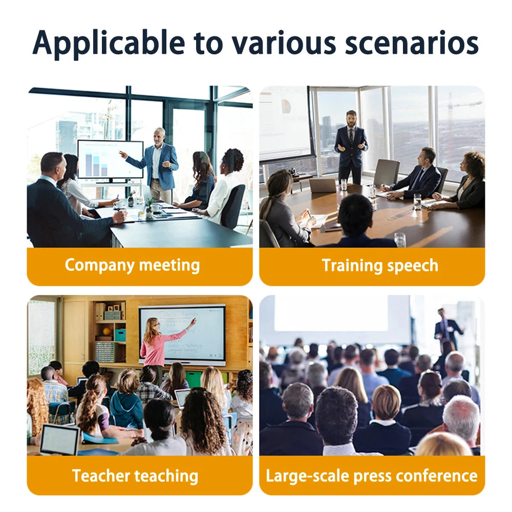 Powerpoint Pointer Wireless Presentation Clicker USB Rechargeable Remote Control Page Turning Pen for Speech Teacher Presenter