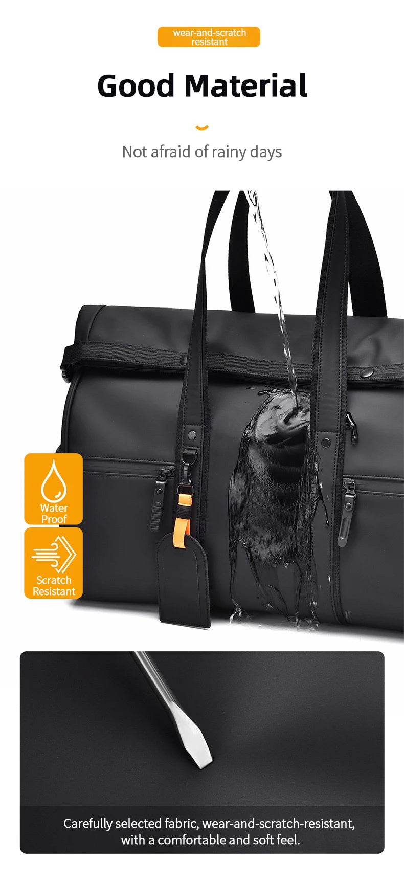 Travel Gym Bag Oxford Dry Wet Separate Bag 15.6 inch Computer Sports Backpack Waterproof Fitness Swim Boxing Basketball Football