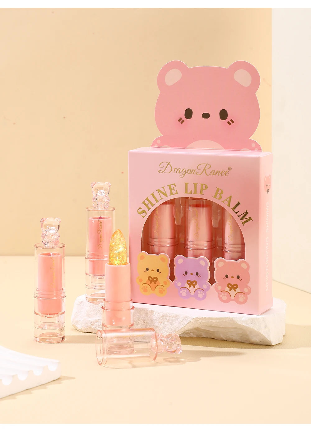 Three Lipstick Sets in a Box That Enhance Complexion, Moisturize, Hydrate, Are Waterproof, Do Not Fade, and Do Not Transfer to Cups. Beginner Lipstick Set