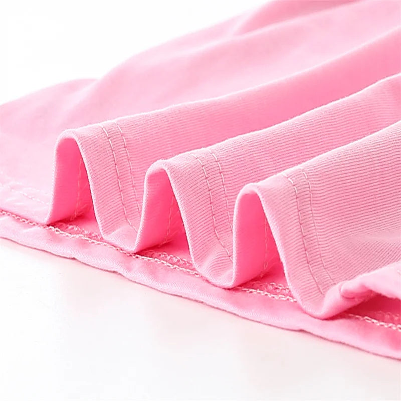 Jumping Meters 2-7T Animals Embroidery Summer Girls T Shirts Short Sleeve Kids Tees Tops Baby Costume Children's Clothes Shirts