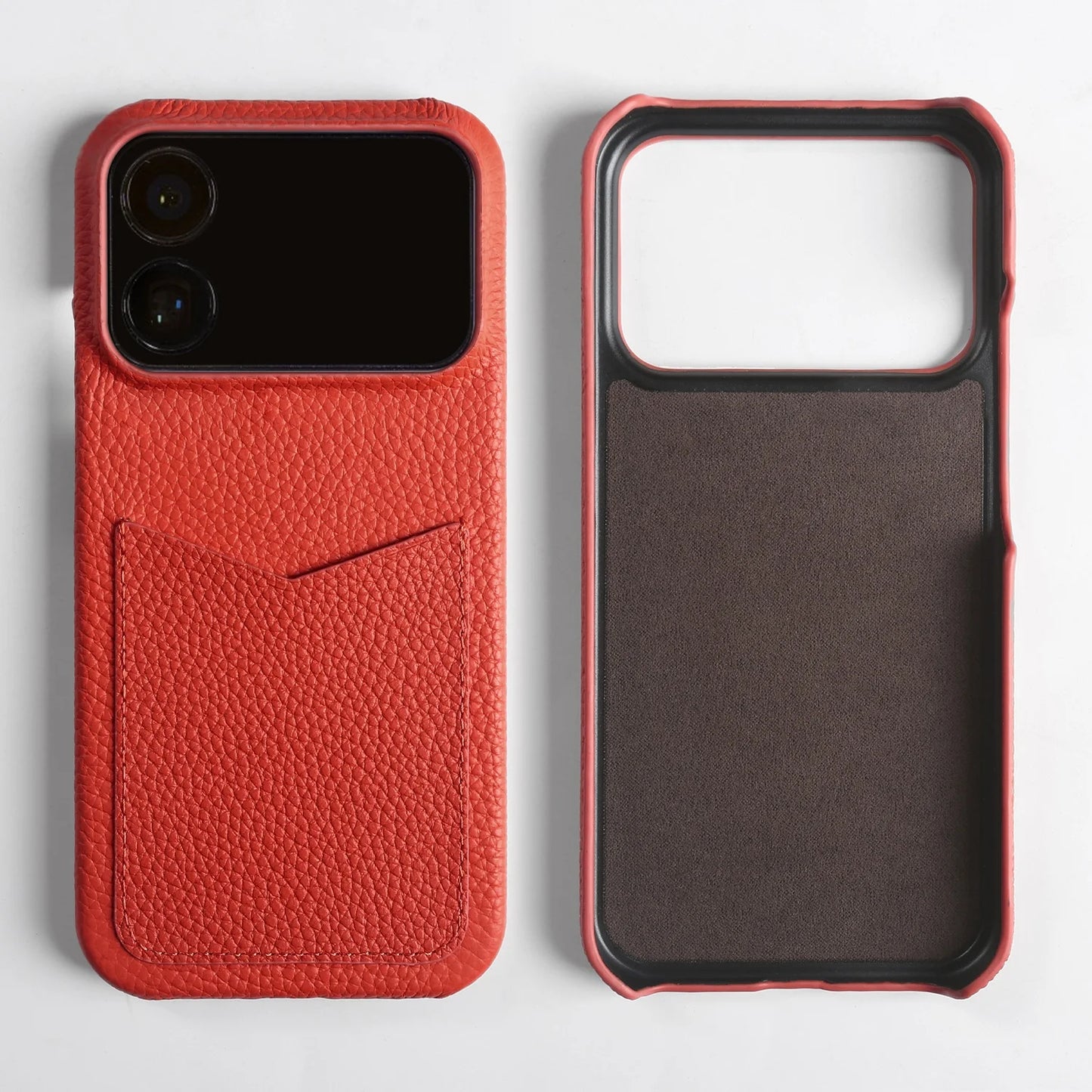 Premium Card Slot Genuine Leather Case For iphone 17 Pro Max 16 15 14 16e 17e 12 13 Mini 11 Phone Back Cover Case Coque Funda