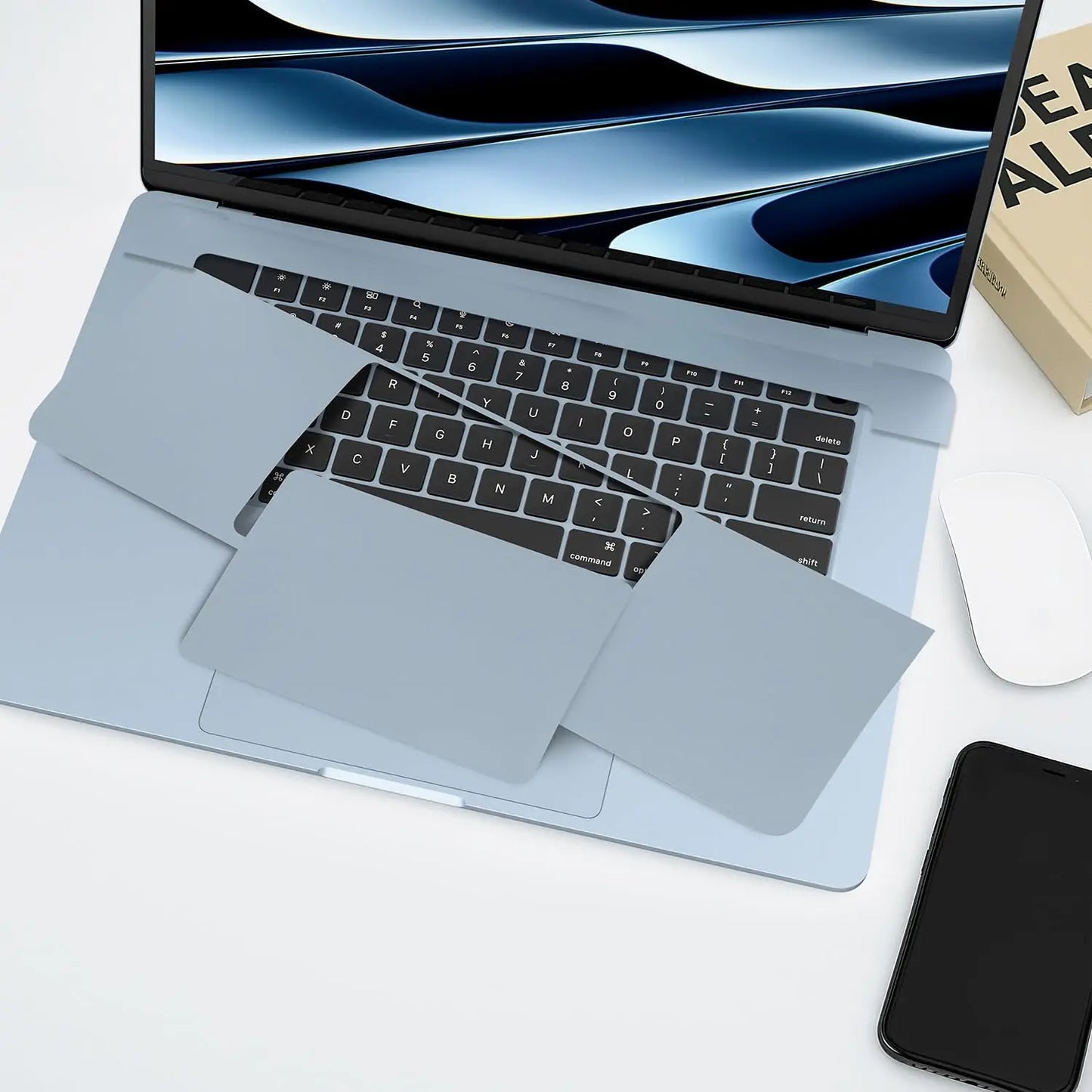 For macbook air 13.6 A3240 M4 AIR 15" A3241 2025 -22 M2 M3 Notebook computer Palm support touchpad protection vinyl skin sticker