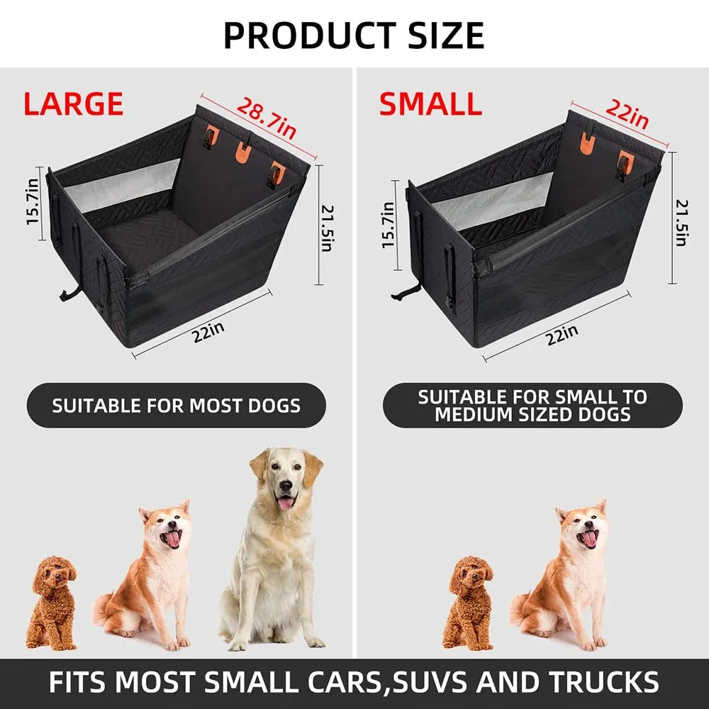 Double Zipper Car Pet Seat Pad Dogs Cats Car Backseat Protector Waterproof Dirt Resistant Solid Color Cars Rear Seats Cushion
