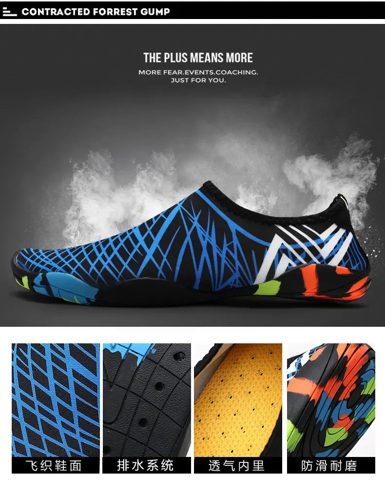 Unisex Shoes Swimming Water Yog Women Men Barefoot Outdoor Beach Sandals Upstream Aqua Shoes Nonslip River Sea Diving Sneakers