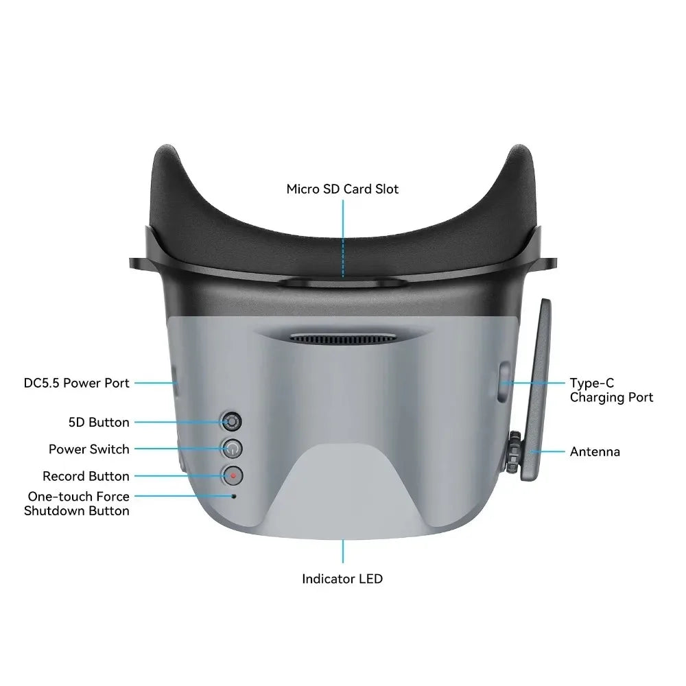 NEW BETAFPV VR04 FPV Goggles Analog /HD Version for Aquila20 RC FPV Racing Drone