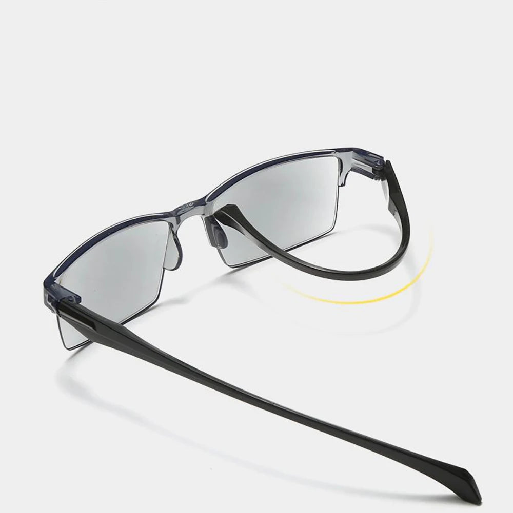 Intelligent Zoom Frameless Reading Glasses Fashion Presbyopia Glasses Hyperopia Glasses Unisex Anti-reflective Computer Eyeglass