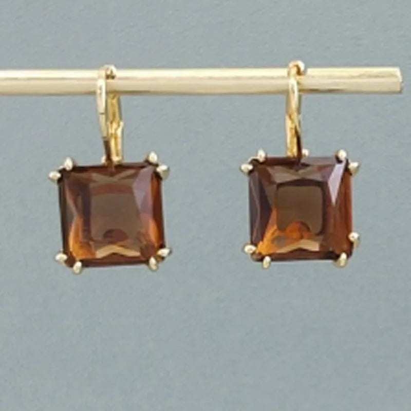 Original Charms 2025 New Fine Jewelry Set Women Gold Geometric Zircon Crystal Necklace Bracelet Earrings Romantic Gift