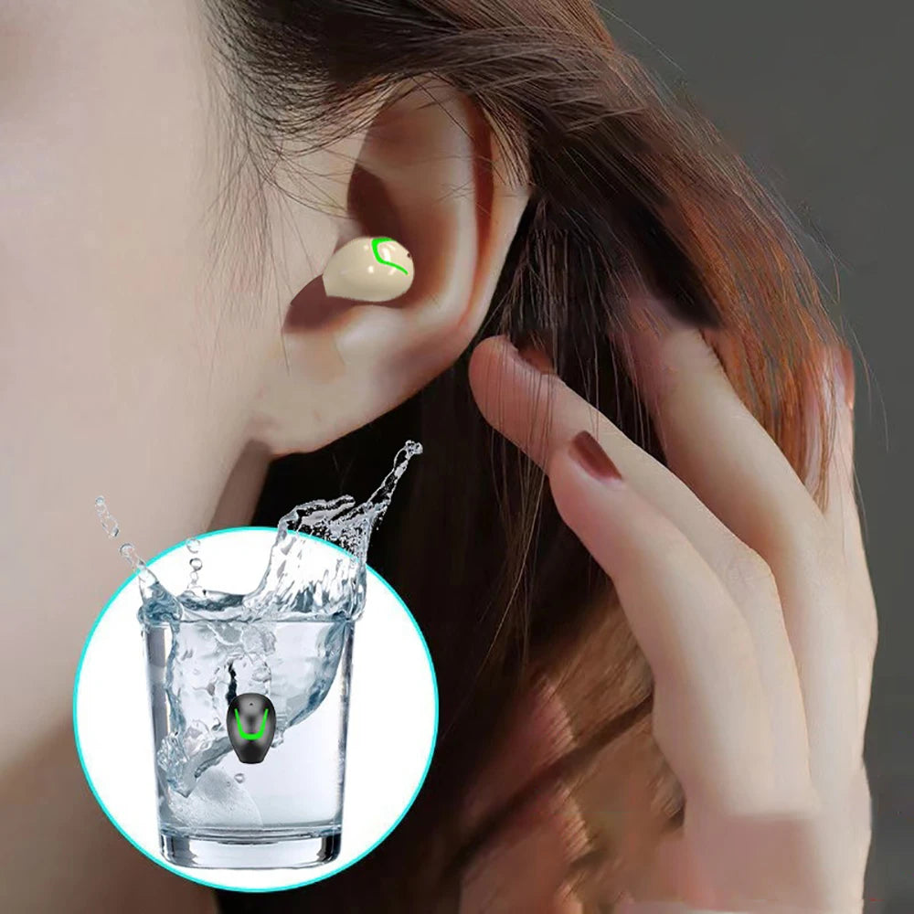 Mini Invisible Headset Bluetooth 5.3 in-ear Earphone TWS Wireless Headphone Noise Reduction HiFi Earbuds for XIAOMI iPhone