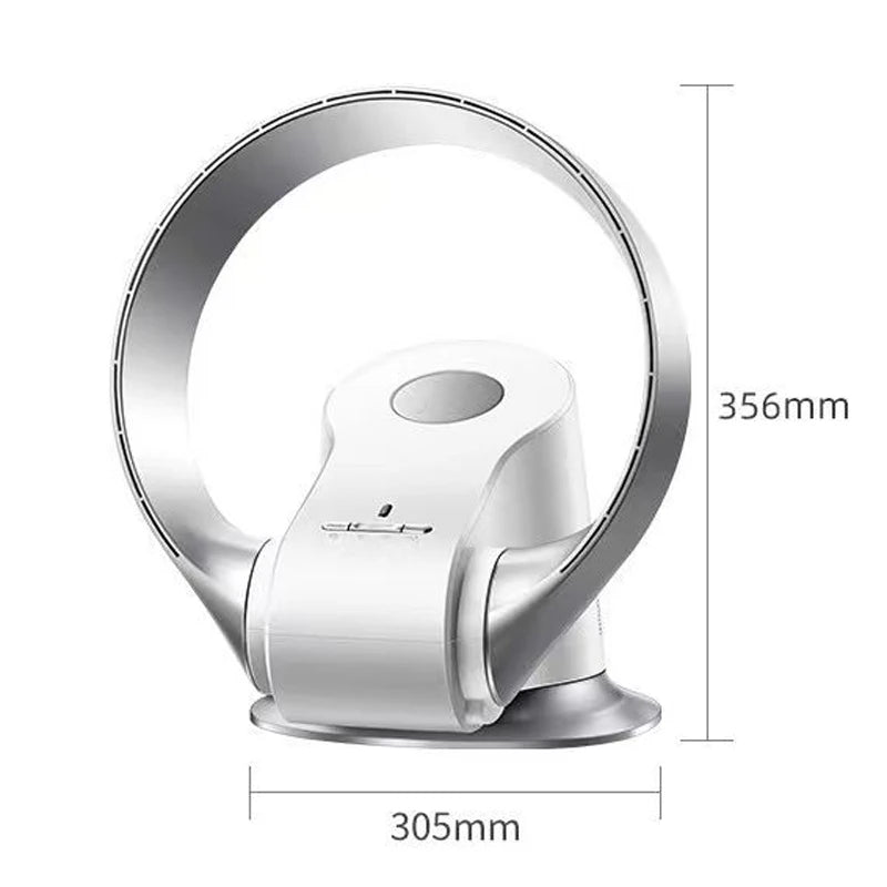 New 220V Ultra-Quiet Blade-Less Variable-Speed Fan: Remote-Controlled Wall-Mounted Fan for Home and Office Use with 9-Speed Sett