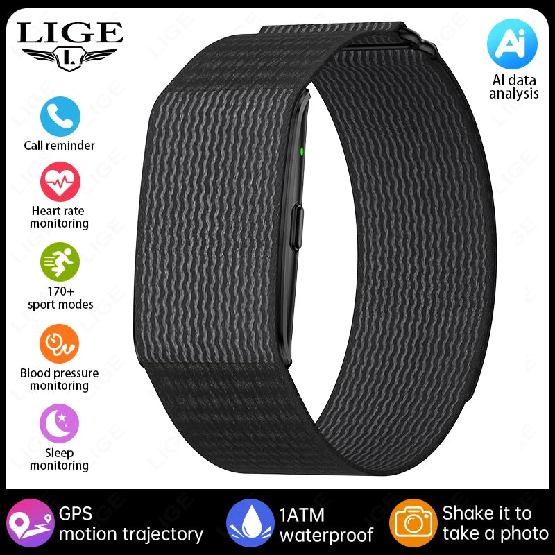 New AI Health Analysis Smart Watch Sport Band Fitness Tracker Heart Rate Blood Pressure HRV Monitor Call Reminder Smart Bracelet
