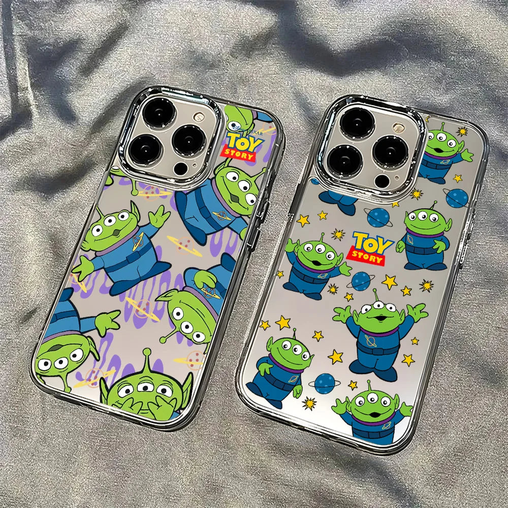 Cartoon Toy Story Woody Alien Phone Case For iPhone 17 16 15 14 13 12 11 mini Pro Max X XR XSMAX Air Plus Transparent Soft Cover