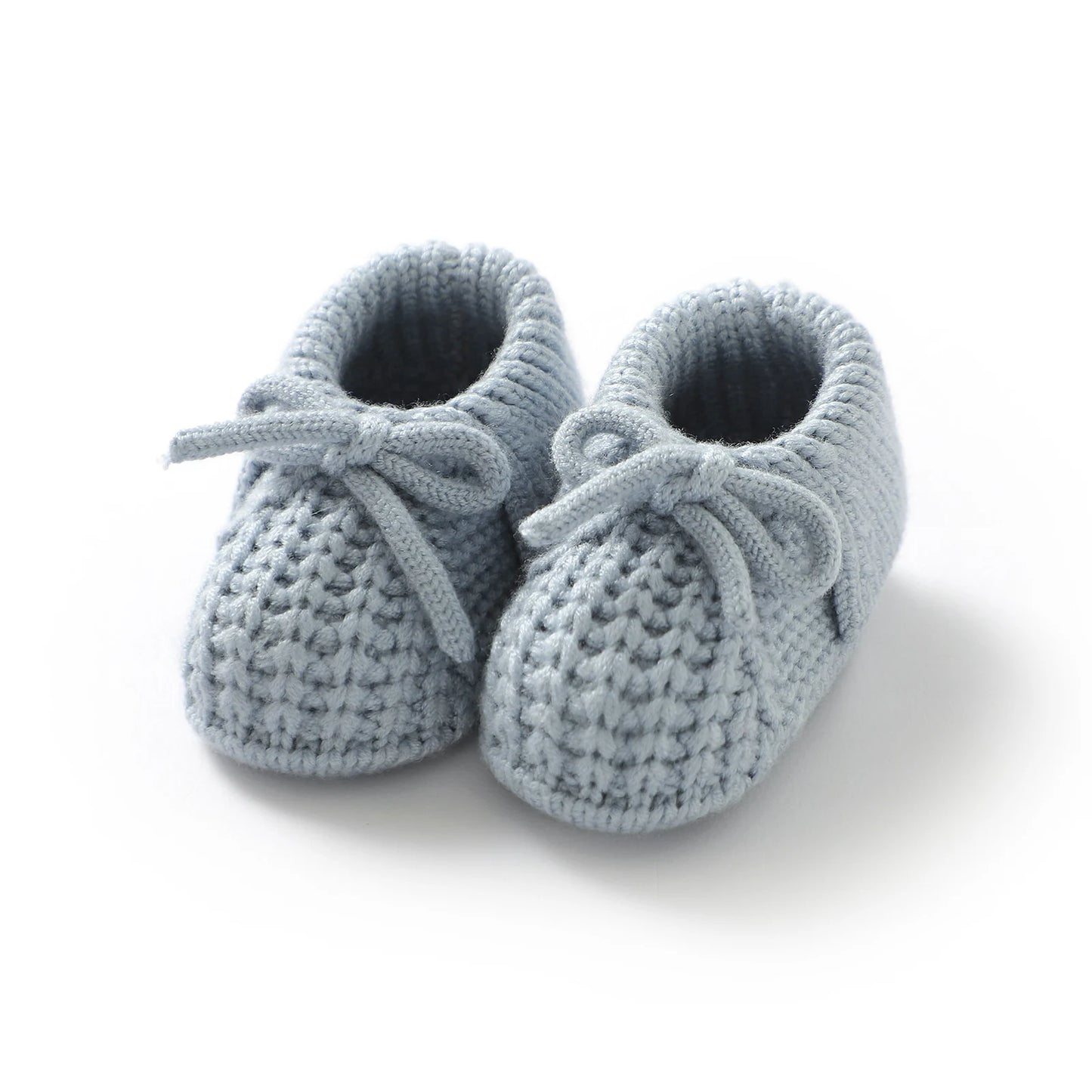 Baby First Walkers Shoes Cute Bowknot Hand Knitted Newborn Boys Girls Prewalkers 0-12m Infant Kids Soft Soled Footwear Anti-Slip