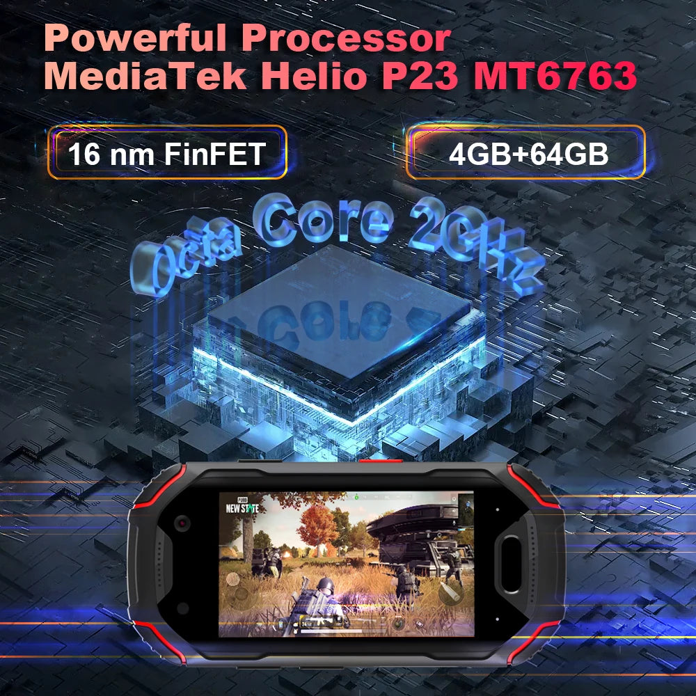 In Stock Unihertz ATOM World's Mini Rugged Smartphone 4GB 64GB Android 9 Octa Core 2.45 inch Unlocked Cellphone 2000mAh NFC