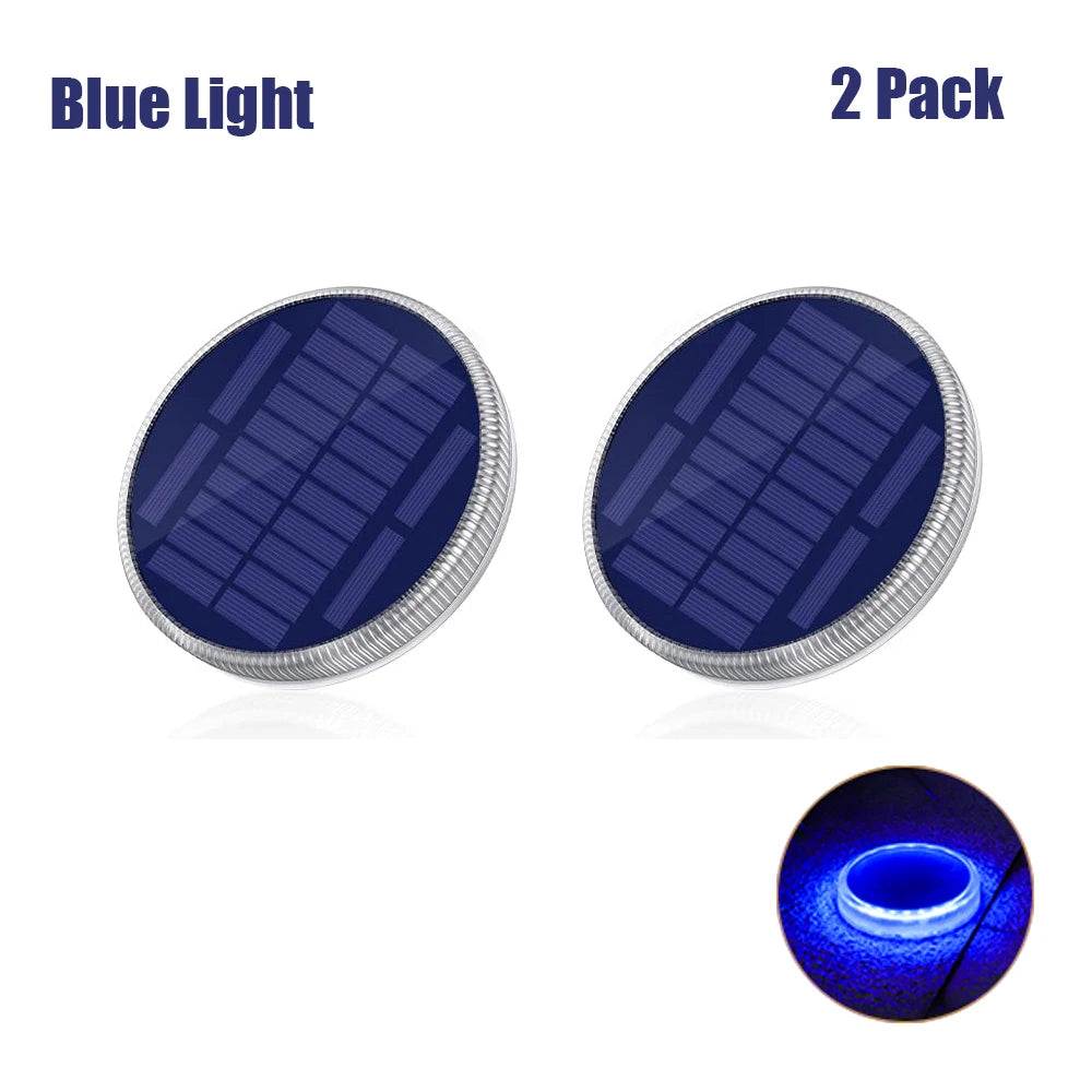 24LED Solar Garden Light Outdoor Solar Lighting Solar Deck Light Step Lights Stair Light Waterproof Lawn Lamps Underground Light
