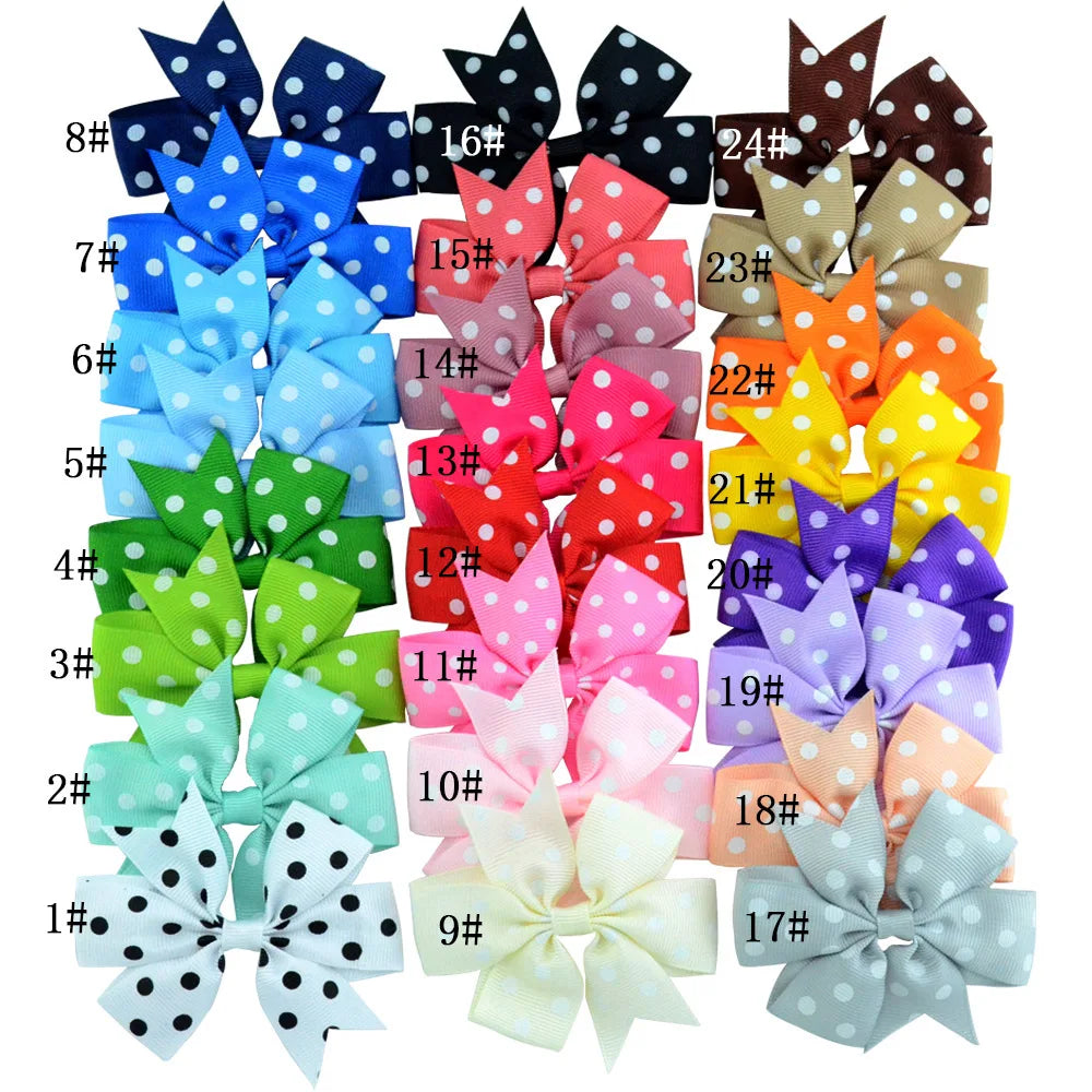 50/100pcs Dot Pet Accessories Dog Collar Bow Tie Slideable Dog Bow Ties Solid DIY Dog Collar Accessories Small Dogs Cat Bowties