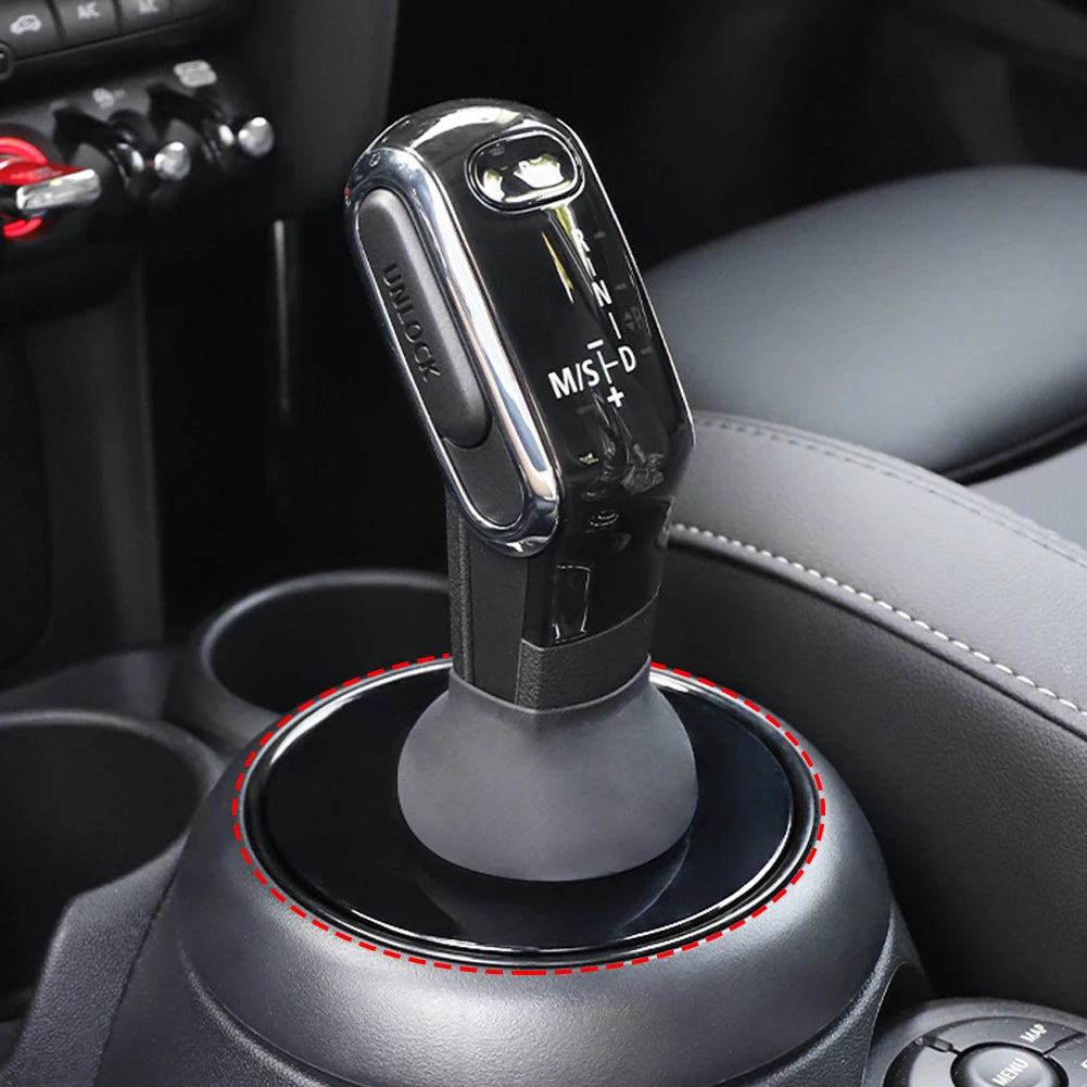 Car Central Control Shift Gear Lever Dust Cover Sticker For MINI Cooper S JCW F54 F55 F56 F57 F60 Decorative Shell Accessories