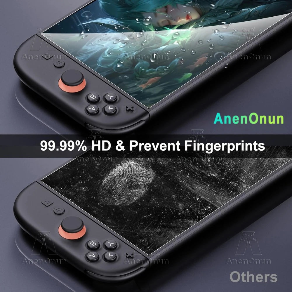 Switch 2 Anti-Blue Light Screen Protector 9H Hardness Shatterproof Anti-Scratch Anti-Fingerprint Bubble-Free HD Tempered Glass