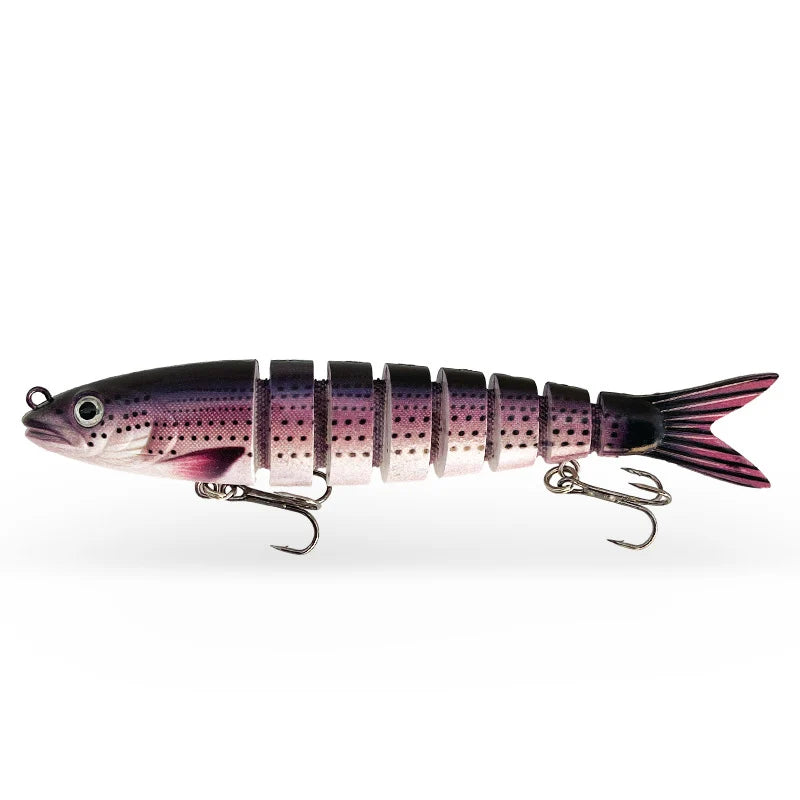 Fishing Lure Multi-Joint Fish Fishing Kit Slow Sinking Realistic Hard Lure Swimbait Freshwater and Saltwater for Bass Trout Lure