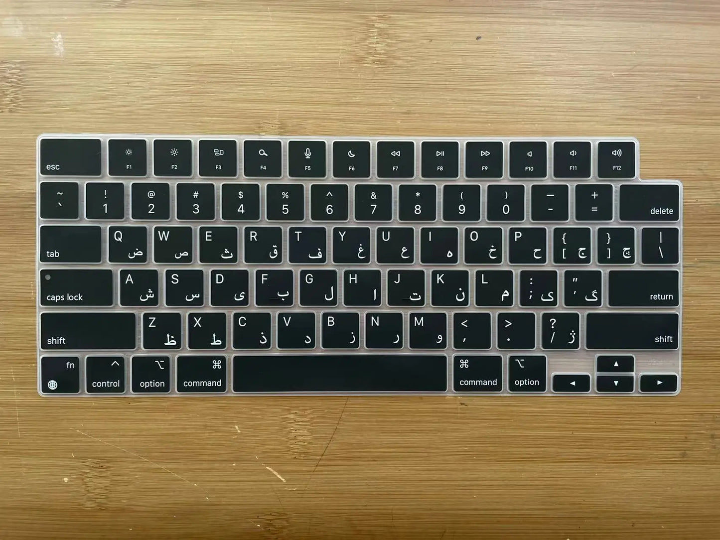 Persian Arab Arabic Letter Keyboard Cover Skin for MacBook Air 13 M2 A2681 2023 Pro 14 16  A2442 A2485 A2779 Pro16 A2780 2022