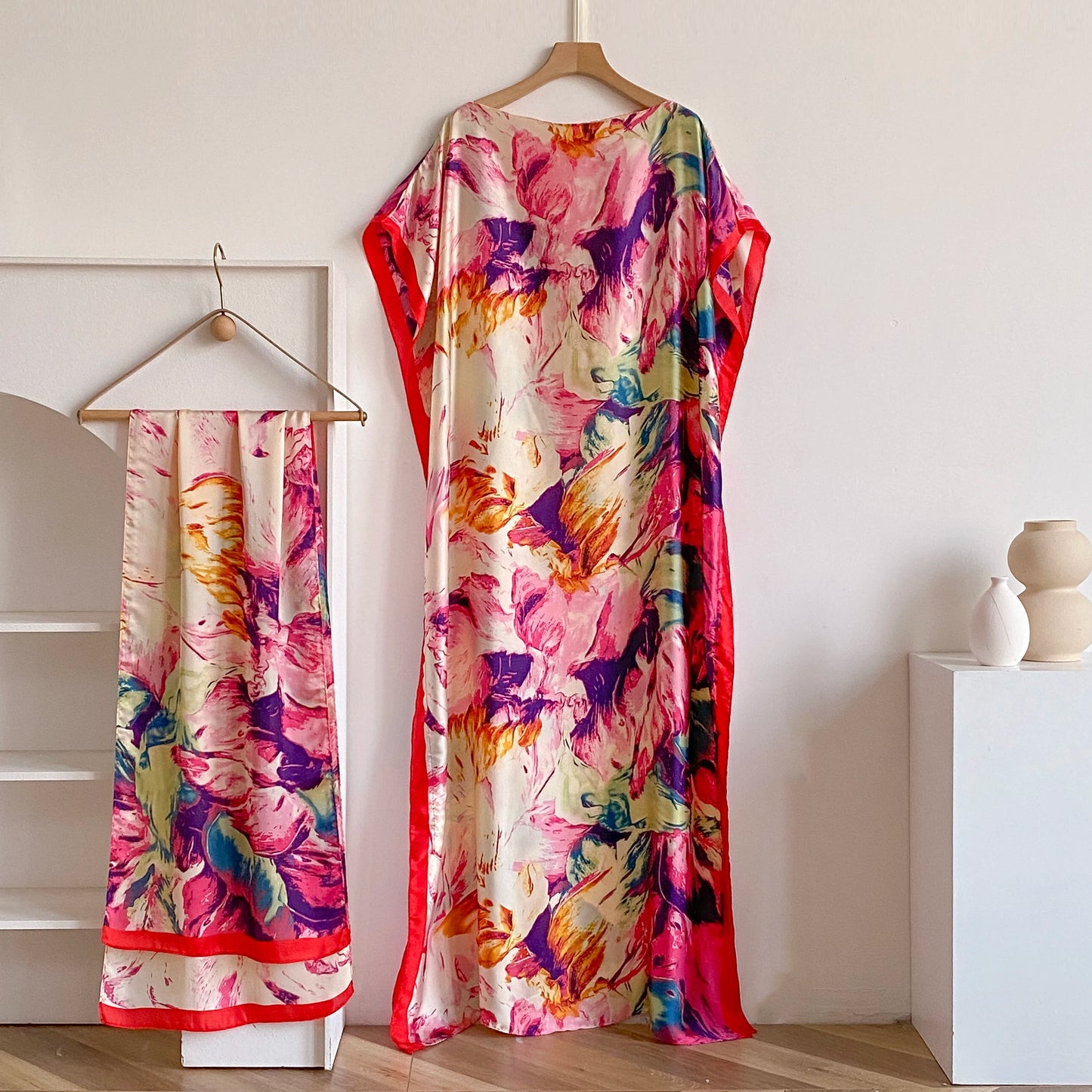 Summer Beach New Fashion African Dresses For Women Elegant Printed Muslim Lady Long Hijab Kaftan Dress Oversize Kuwait Abaya