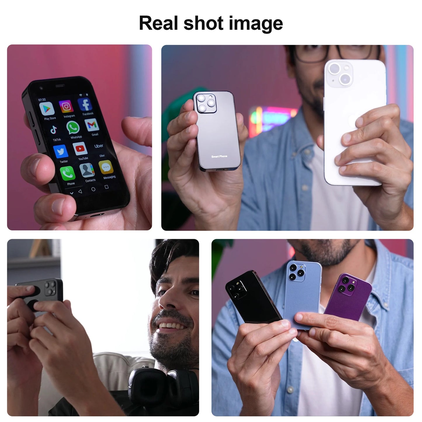 Hot Selling Mini Smartphone 3G WCDMA 3.0"Display Dual SIM Android System WiFi GPS 2GB+16GB Play Store Small Portable Smart Phone