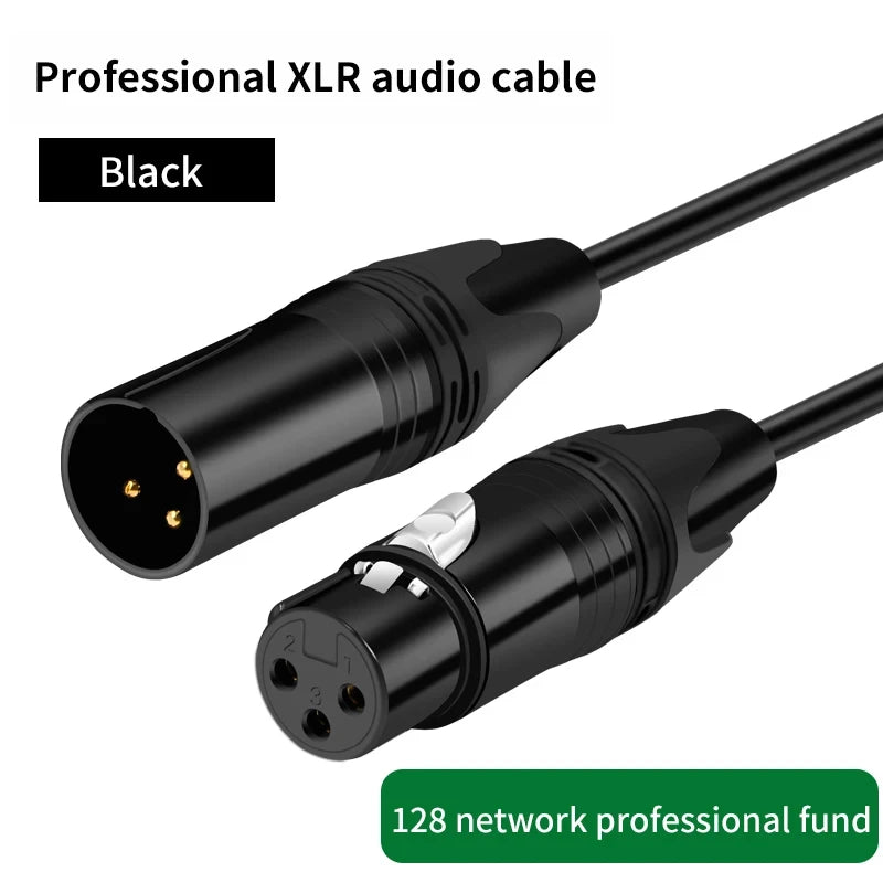 XLR Male to XLR Female Cable For Professional Recording Extension Line Balanced XLR Mixer Speaker Amplifier Live Microphone Line