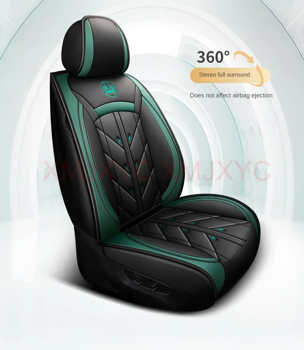 Universal Style Full Coverage Car Seat Cover for Ford Focus Mk4 Audi A6 4F W211 Skoda Kodiaq Clio 4 Car Accessories Pu Leather