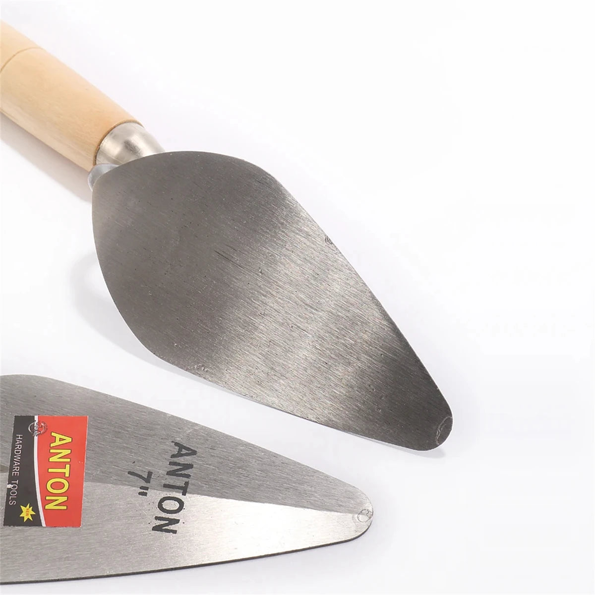 Carbon Steel Plastering Trowel 6 inch 7 inch Pointed Bricklaying Knife Round Wooden Handle Trowel Wall Brick Trowel Mason Tools
