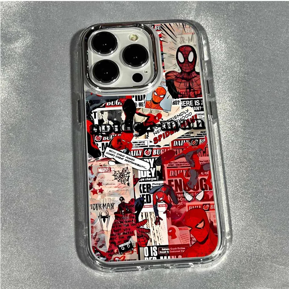 Cool Y-Spiders M-Man Phone Case For iPhone 17 16e 16 15 14 13 12 11 mini Pro Max X XR XSMAX 8 7 Air Plus Transparent Soft Cover