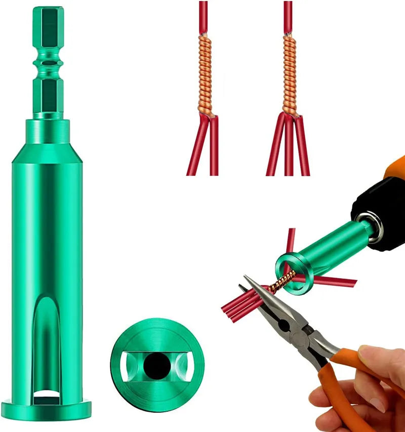 1/4 Steel Wire Twisting Tool Wire Stripper Tool Wire Stripping And Twisting Tool Kit Quick Connector Electrical Twist Wire Tools