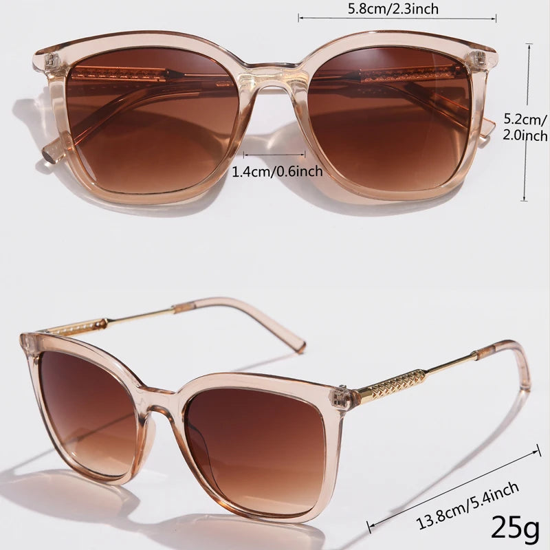 Classic Square Sunglasses Women Men Vintage Brand Sun Glasses Alloy Frame Retro Trend Fashion Style Shades Oculos de sol