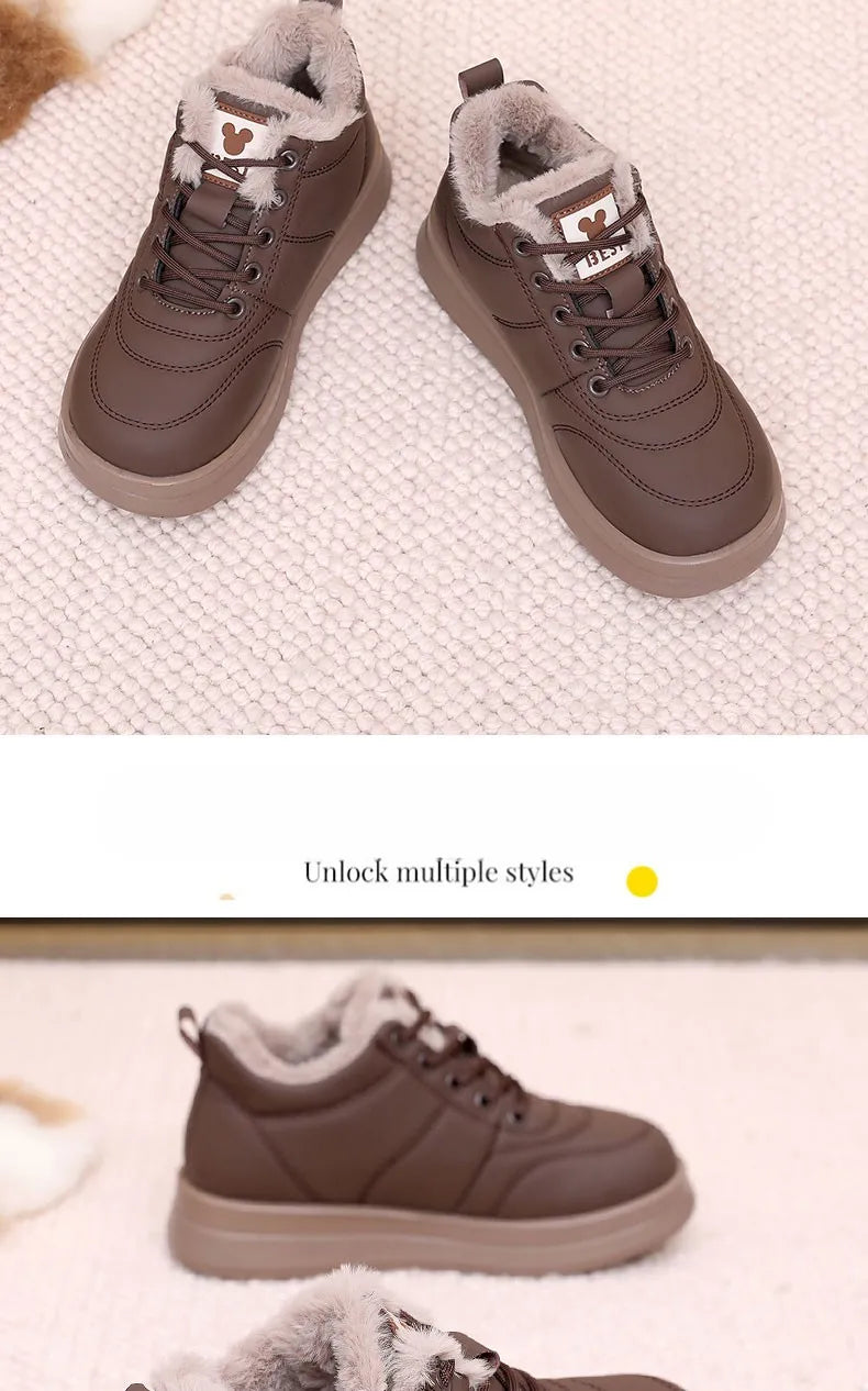 Women's 2025 Winter New Versatile Cotton Shoes Fashion Warm Thick Bottom Skid-resistant Durable Free Shipping Women's Shoes