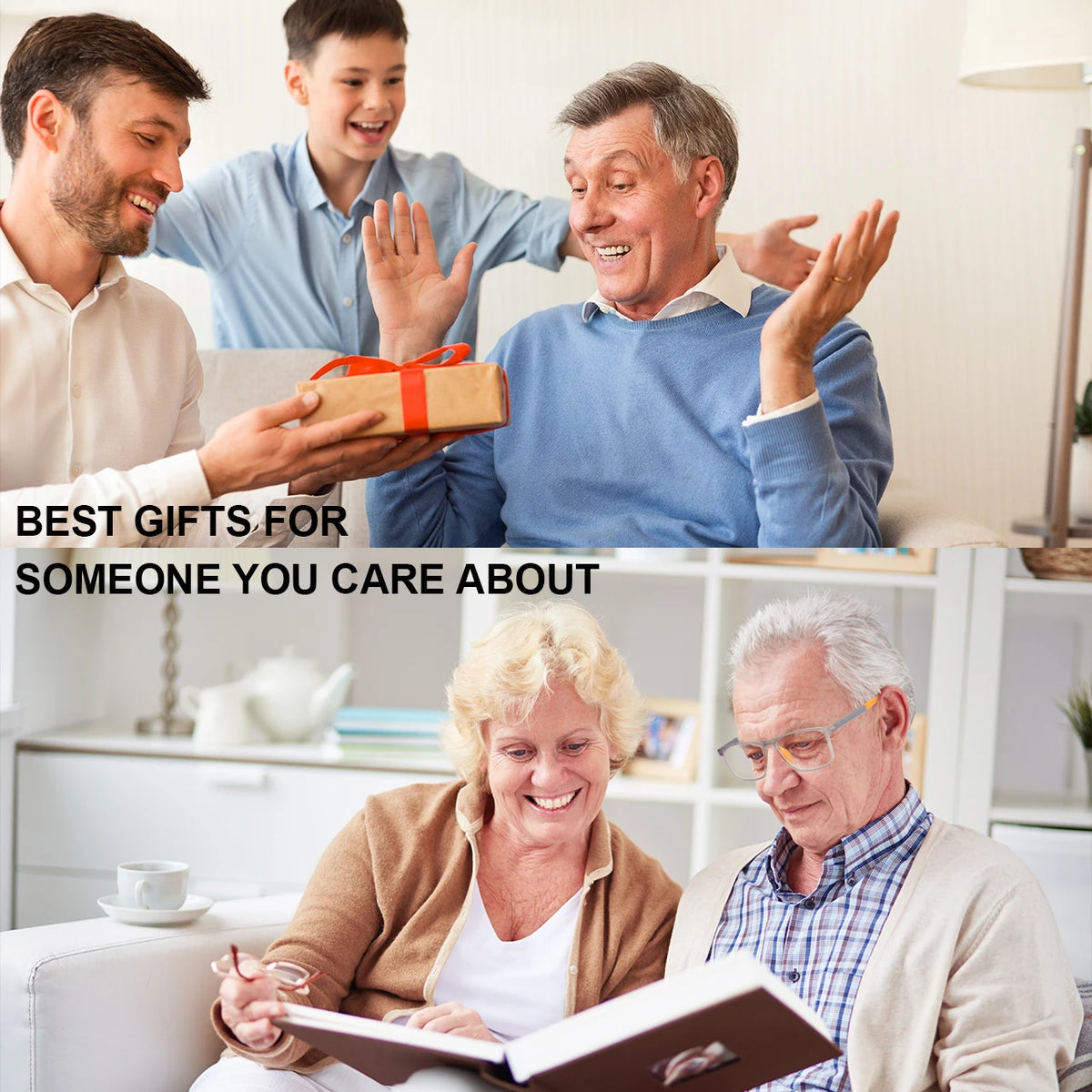 4 Pack Intelligent Zoom Anti-blue Light Reading Glasses Presbyopic Glasses Men and Women Eyeglasses