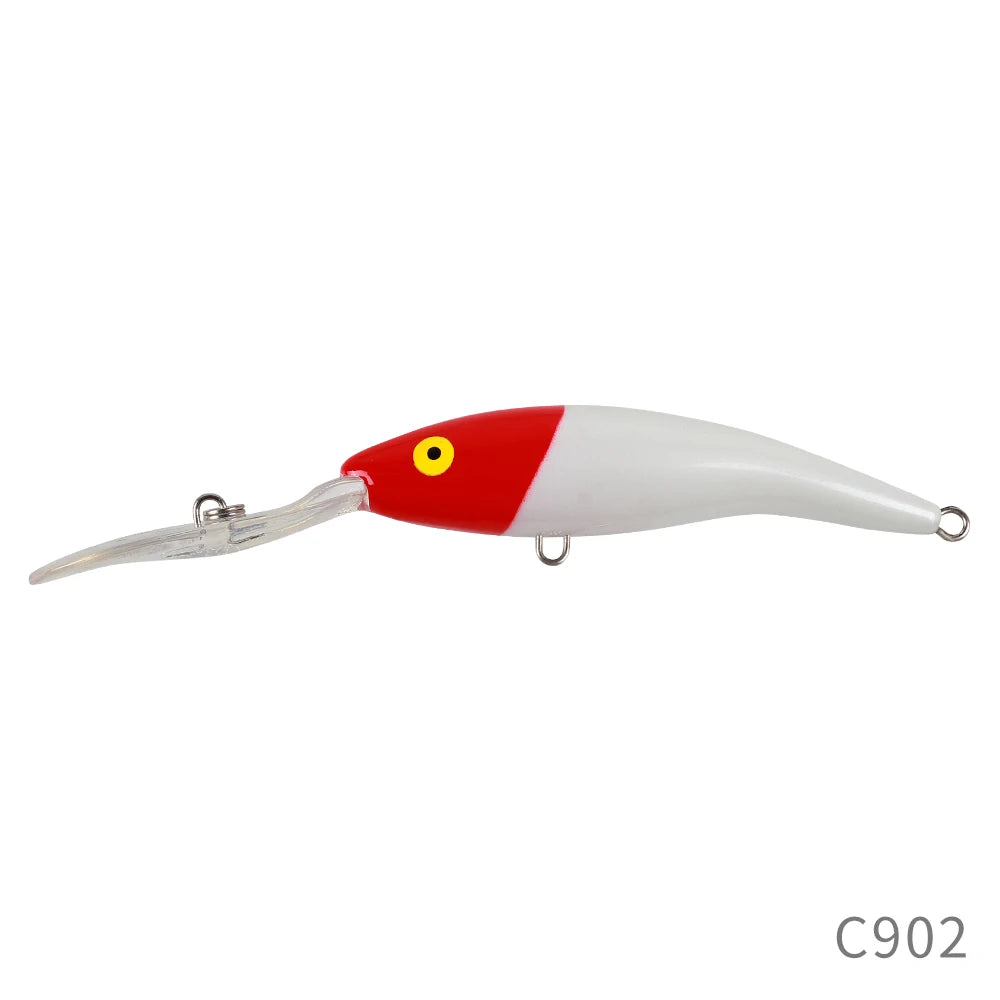 FM33 Deep Tail Dancer Hard Bait 75mm 10g  90mm 14.3g 105mm 23g Deep Diving Minnow Lure Wobbler Bass Pike