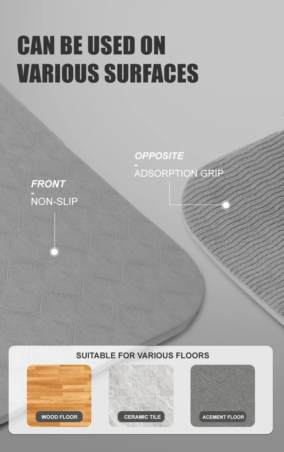 190CM Yoga Mat High Density Anti-Tear Exercise Mat Extra Long & Wide Non Slip Workout Mat with Carrying Strap for Sports Fitness