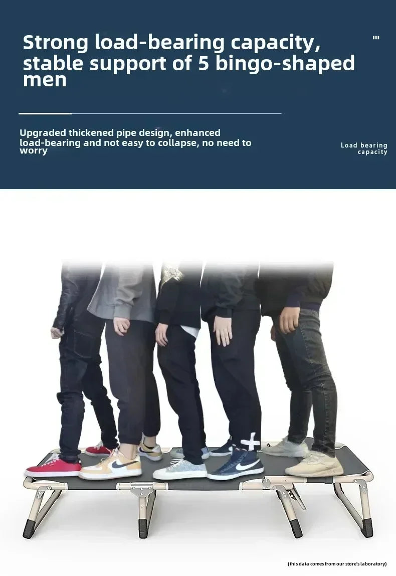 Single Folding Beds Bedroom Dormitory Office Comfortable Homestay Furniture Villa Portable Bed Outdoor Travel Camping Recliner