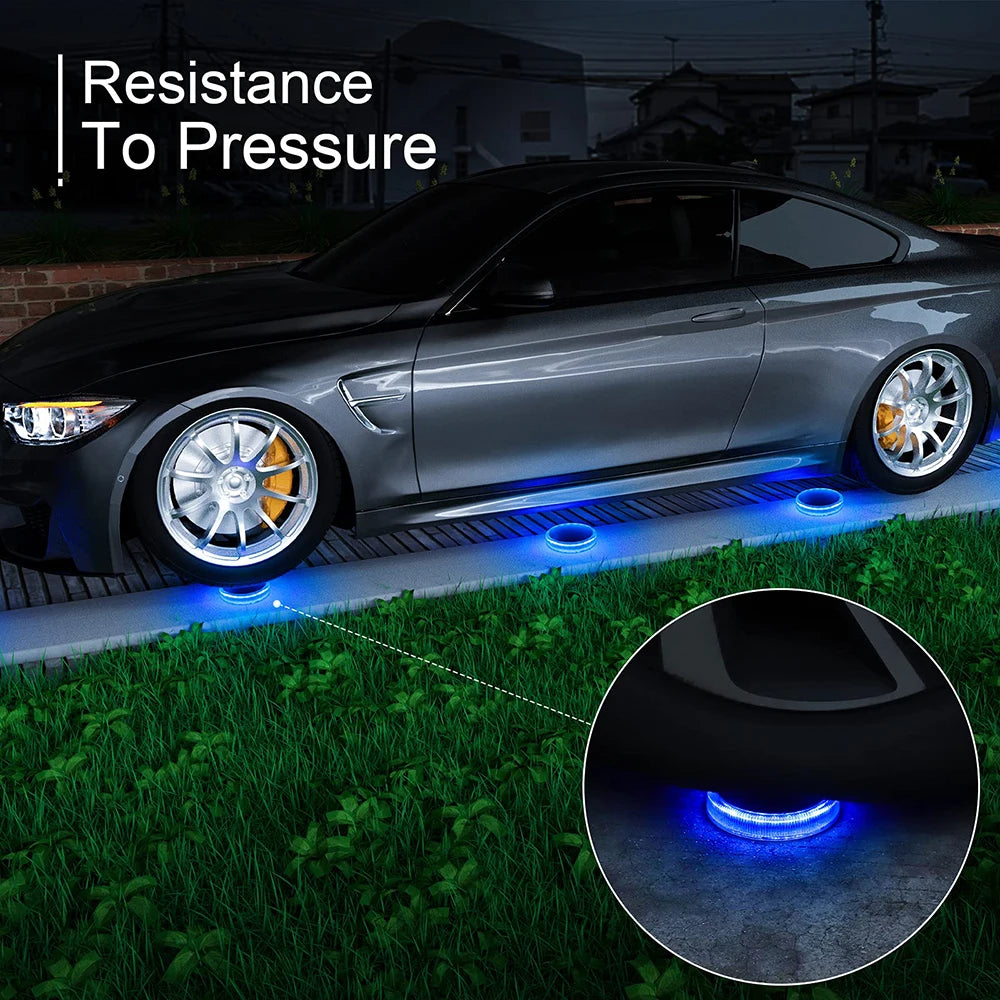 24LED Solar Garden Light Outdoor Solar Lighting Solar Deck Light Step Lights Stair Light Waterproof Lawn Lamps Underground Light