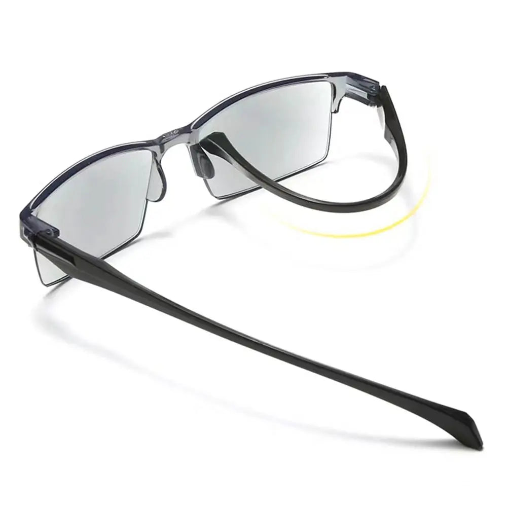 Smart Automatic Zoom Reading Glasses Anti Blue Ray Reading Glasses Autofocus Power Half-Rim Near Far Computer Glasses Elegant