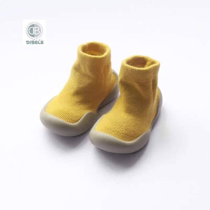 Baby Walking Shoes Spring and Autumn Children's Solid Color Anti Slip Children's Shoes Socks Floor Socks for Boys and Girls