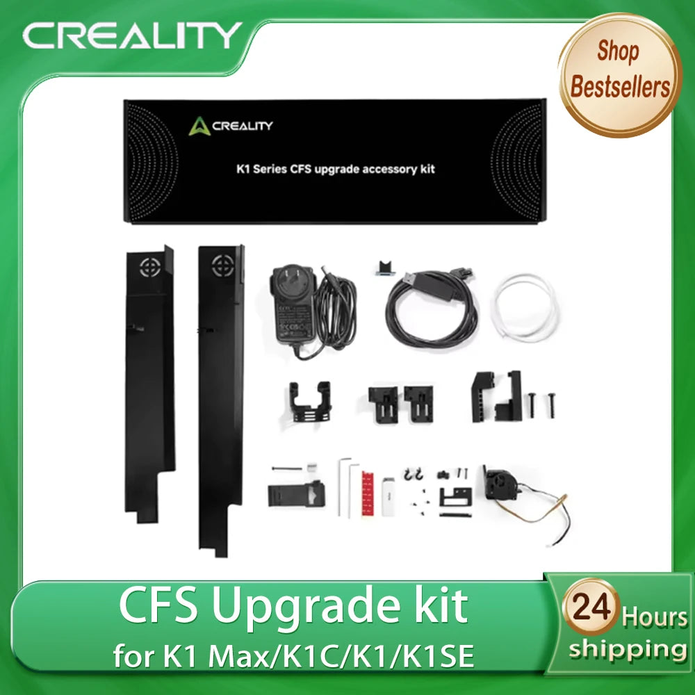 Creality K1 Max / K1C CFS Upgrade Kit for K1MAX, K1C, K1, K1 SE 3D Printer Upgrade Multi-Color Printing Quick Connection To CFS