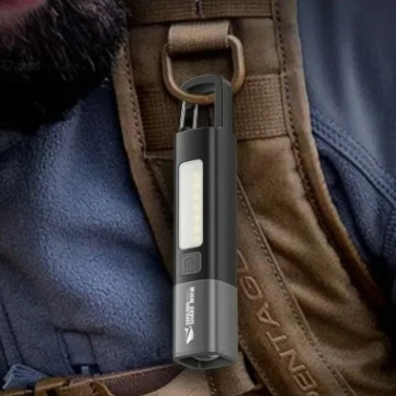 Xiaomi SMILING SHARK Outdoor Flashlight Portable Strong Lights Variable Focus with Home Camping Fishing Walking Lighting Lamp