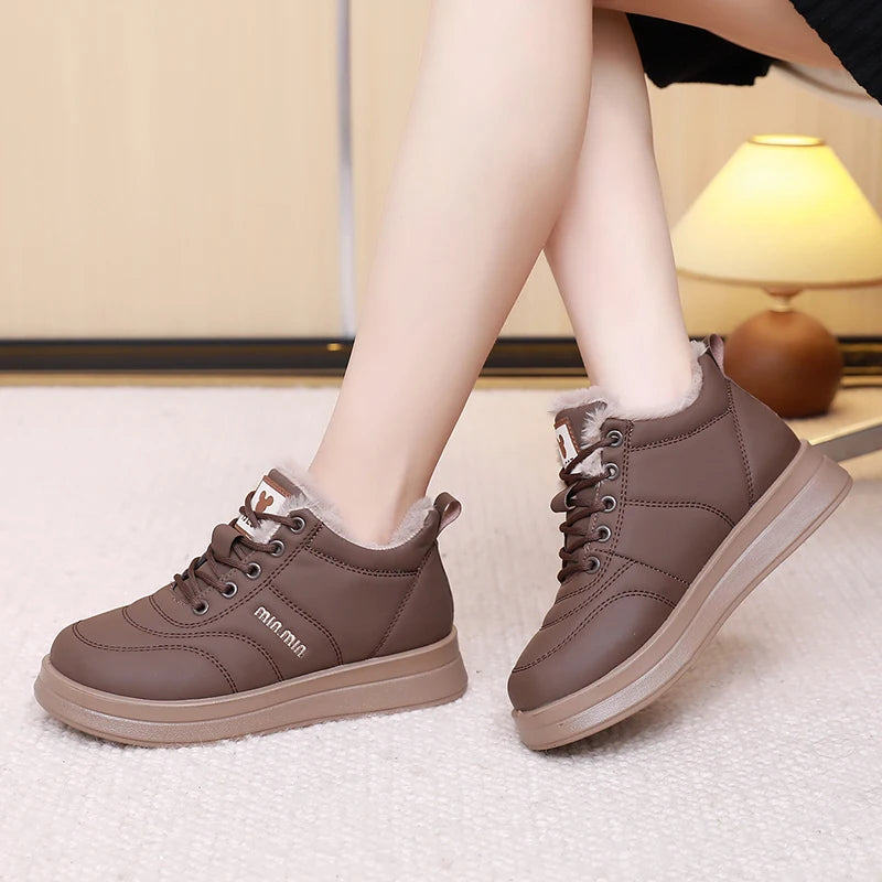 Women's 2025 Winter New Versatile Cotton Shoes Fashion Warm Thick Bottom Skid-resistant Durable Free Shipping Women's Shoes
