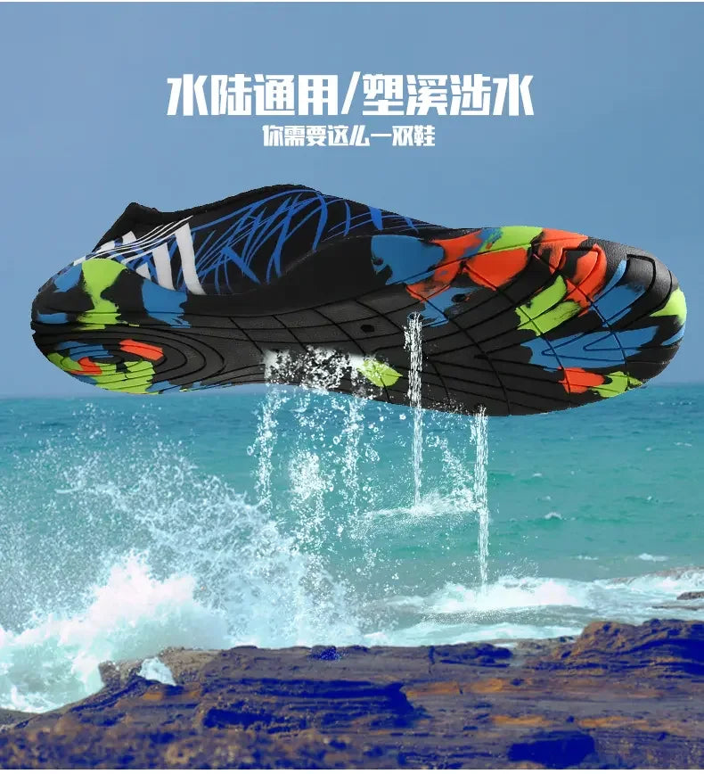 Unisex Shoes Swimming Water Yog Women Men Barefoot Outdoor Beach Sandals Upstream Aqua Shoes Nonslip River Sea Diving Sneakers