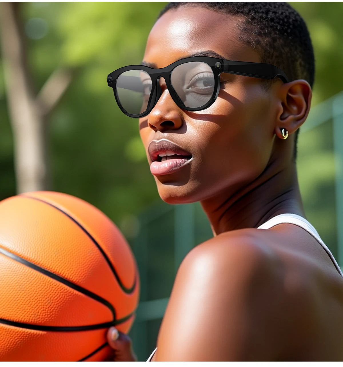 2025 200W HD Smart Glasses With AI Camera For Voice Calls And Translation High-definition Photography Video Recording Sunglasses