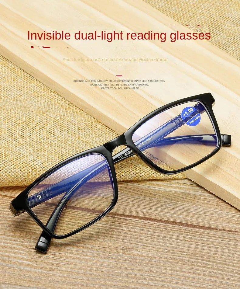 Intelligent Multifocal Progressive Reading Glasses for Men Women Near and Dual-use Automatic Adjustment Eyewear +100 +150 +400
