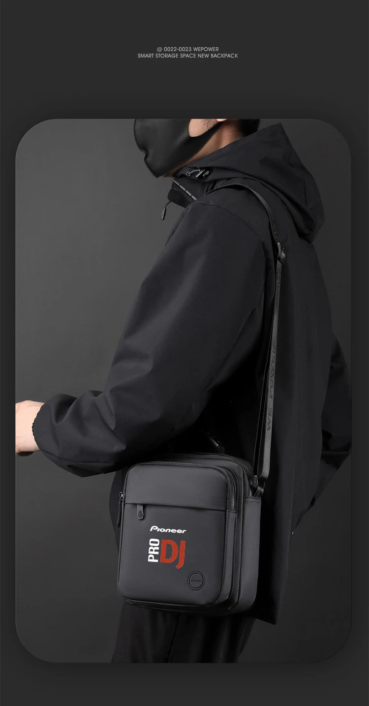 New Pioneer Pro Dj Shoulder Bag Travel Messenger Bag Men's Waterproof Fashion Nylon Shoulder Bag Outdoor Casual Sports Chest Bag