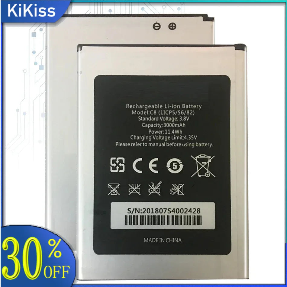 Battery for Oukitel U25 U20 U16 U15 U11 U7(pro Plus MAX) U22 U18 U10 C21 C18 C17 C15 C12 C11 C5 S70 Pro C25 C10 C8 C4 C2 S80 S77